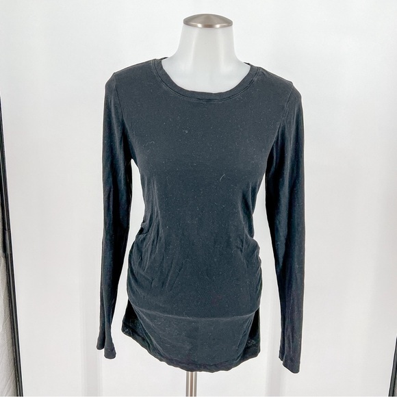 Black GAP maternity long sleeve shirt - Picture 1 of 4